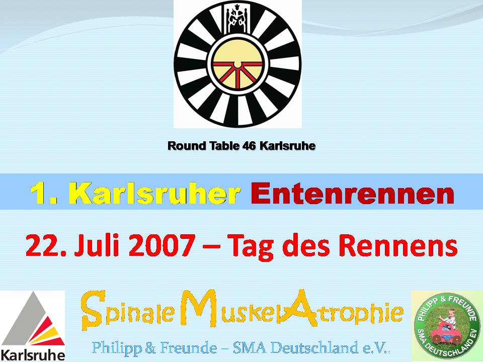 1.Karlsruher Entenrennen - Das Rennen am 22.07.2007