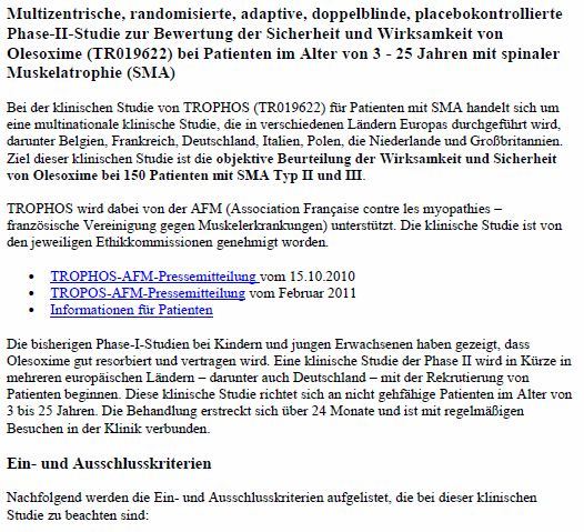 SMA-Studie AFM-Trophos 2011